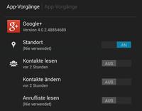 Android Rechteverwaltung