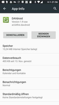 App-Einstellungen (Android 6)
