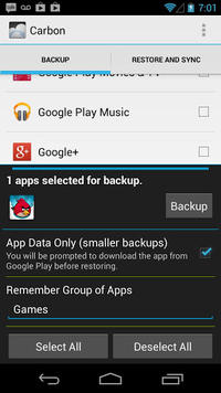 Helium Backup