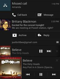 Expandable Notifications