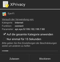 XPrivacy Popup